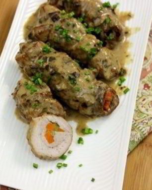 Свиные рулетики с начинкой