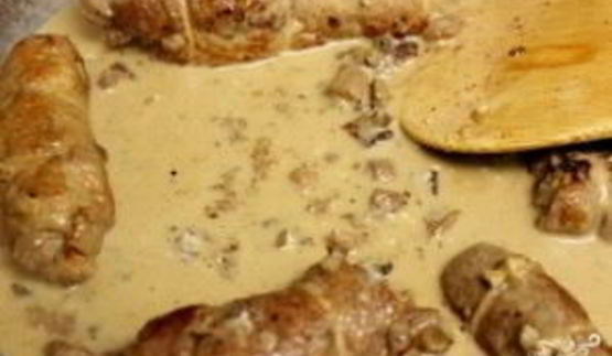 свиные рулетики с начинкой