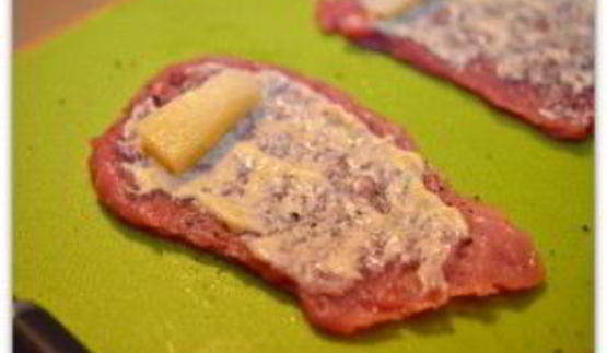 свиные рулетики с сыром