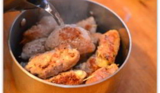 свиные рулетики с сыром