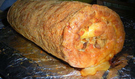 сырный рулет с курицей и шампиньонами