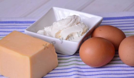 сырный рулет с паштетом из печени