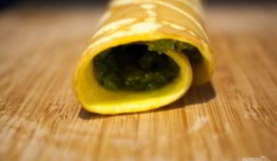 яичные рулетики с начинкой