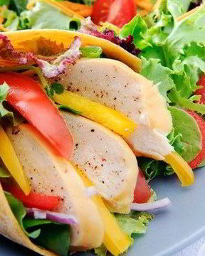 Домашняя шаурма с курицей