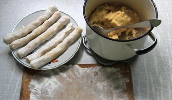 сосиски из картофеля