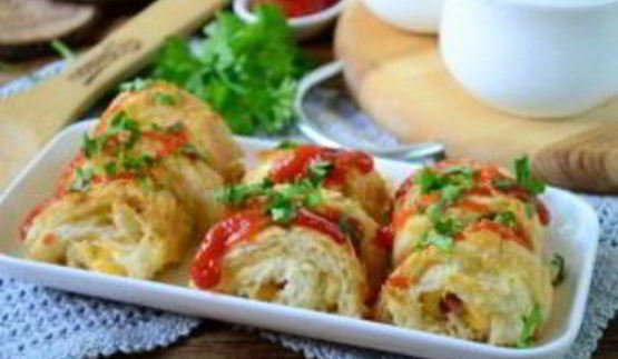 сосиски в хлебе для тостов