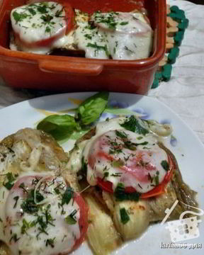 Союз рыбы с баклажанами