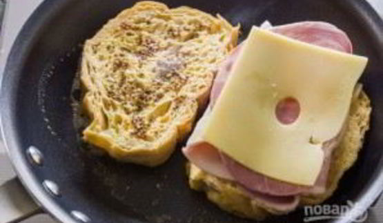 монте-кристо сэндвич с ветчиной