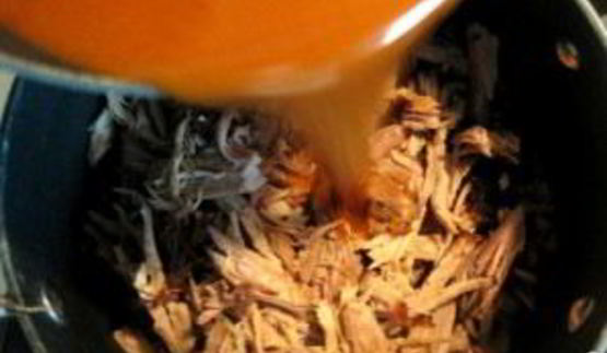 сэндвич барбекю со свининой