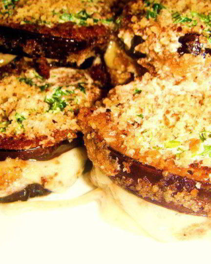 Рецепт сэндвича из баклажанов с сыром в хрустящей панировке