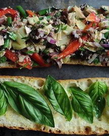 Рецепт сэндвича с тунцом, артишоками и паприкой