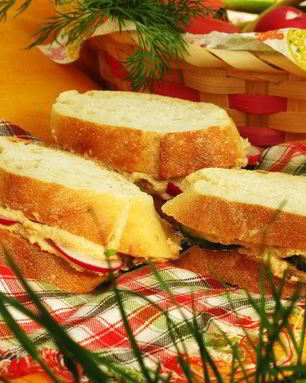 Сэндвич с яичным паштетом