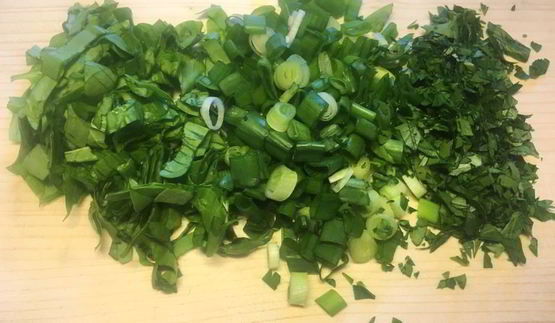 сэндвич с зеленым салатом