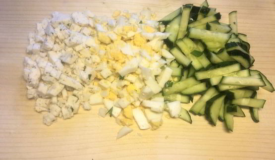 сэндвич с зеленым салатом