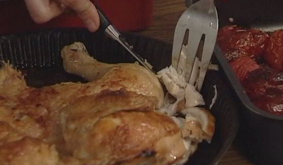 сэндвичи с курицей, помидорами и перцем