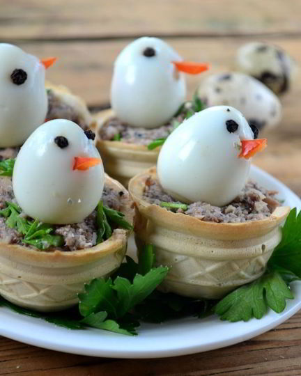 Рецепт новогодних тарталеток петушки