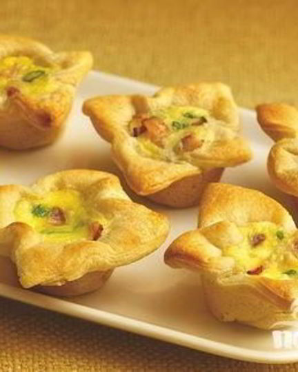 Рецепт пикантных тарталеток с творожной начинкой