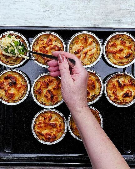 Рецепт тарталеток из картофеля с курицей