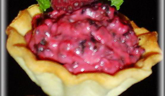 тарталетки малиновое облако