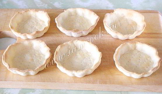 тарталетки с грибами