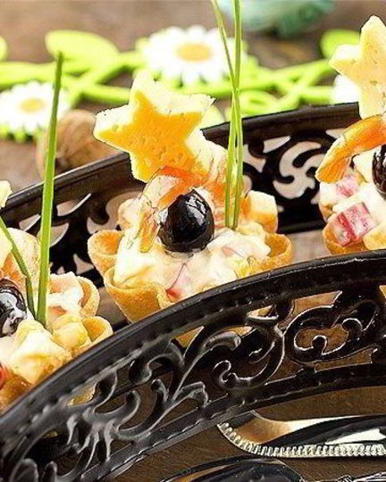Рецепт тарталеток с крабовым мясом