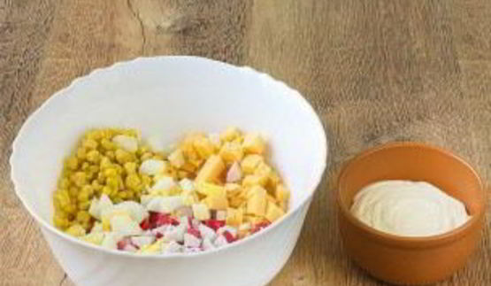 тарталетки с крабовым мясом