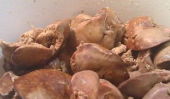 тарталетки с куриной печенью