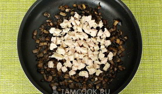 тарталетки с курицей и грибами