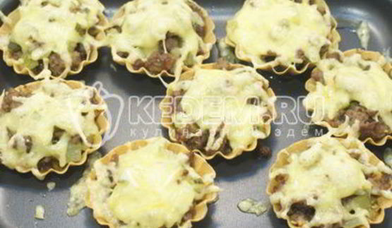 тарталетки с начинкой новогодний сюрприз