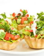 Тарталетки с овощами