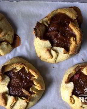 Тарталетки с ревенем