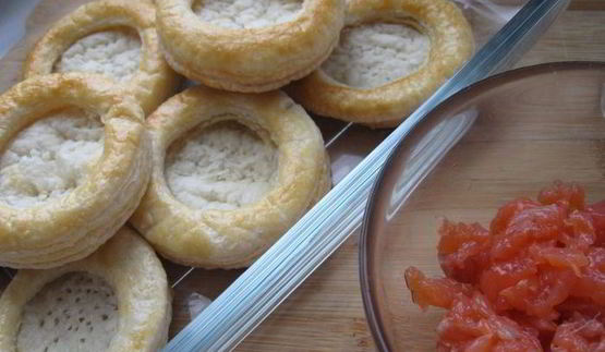 тарталетки с рыбным муссом