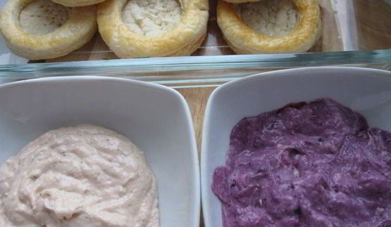 тарталетки с рыбным муссом