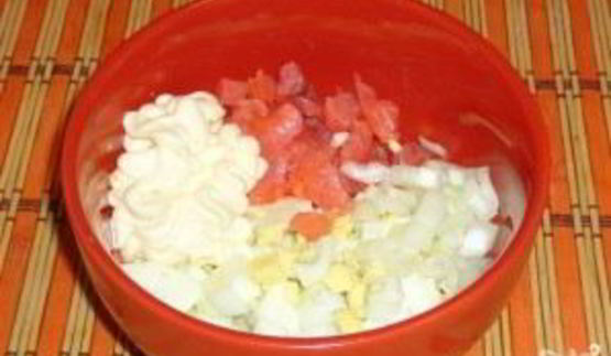 тарталетки с семгой