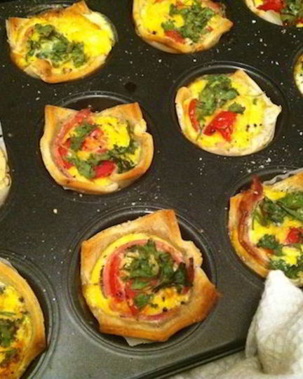 Рецепт тарталеток с сыром и яйцом