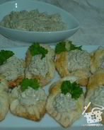 Тарталетки с тунцово-яичным паштетом