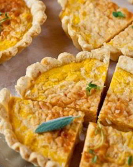 Рецепт тарталеток с тыквой и травами