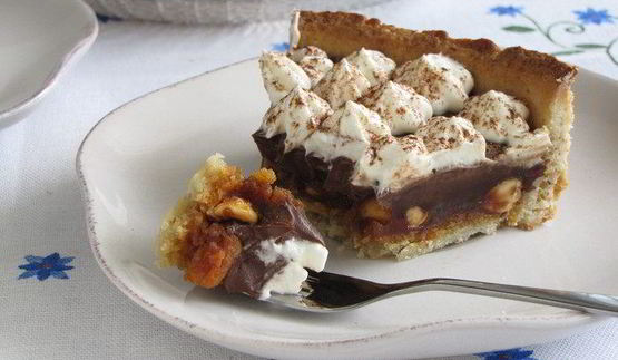 карамельно-шоколадный тарт