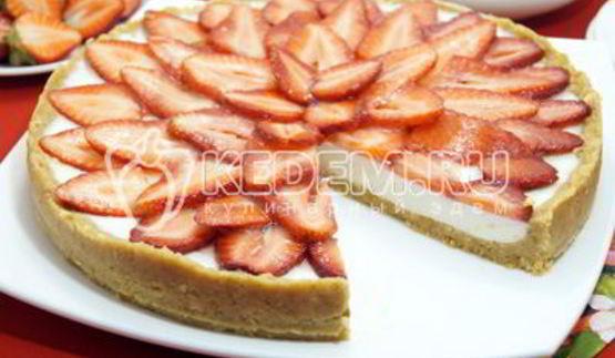 клубничный тарт без выпечки