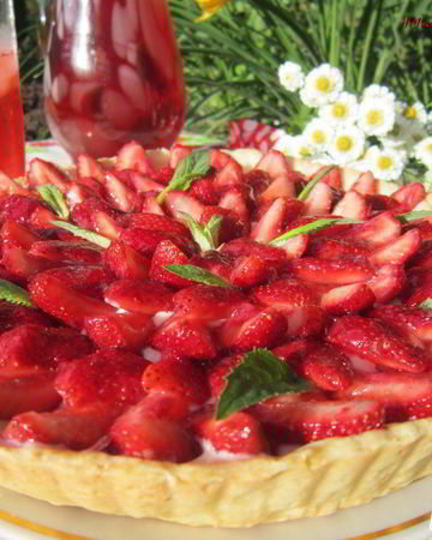 Рецепт клубничный тарт с заварным кремом