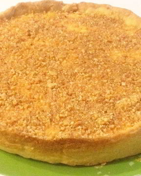 Лимонный тарт с крем-фрешем и миндалем