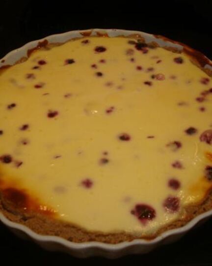 Рецепт ржаного тарта с черной смородиной