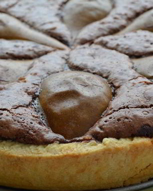 Шоколадно-грушевый тарт