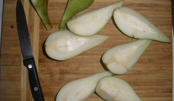 шоколадно-грушевый тарт