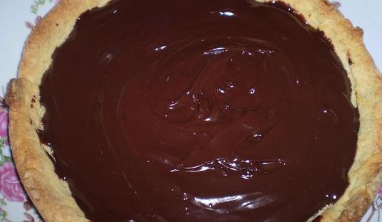 шоколадно-вишневый тарт