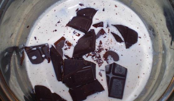 шоколадно-вишневый тарт