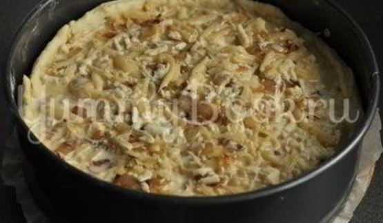 сырный тарт с луком