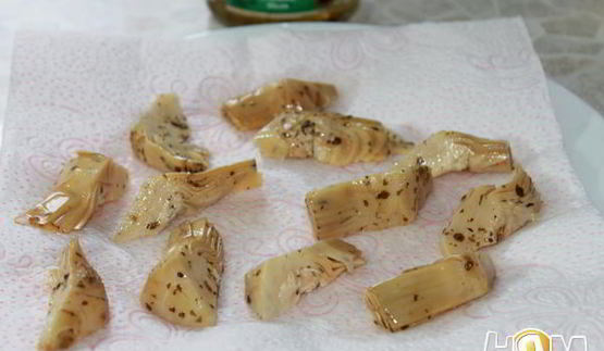 тарт из поленты с луком пореем