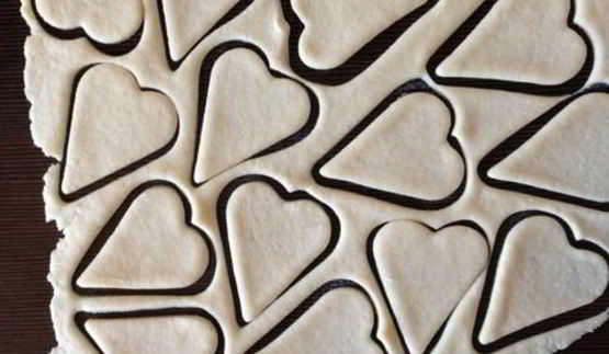 тарт из творожного теста с карамельками