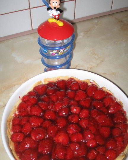 Рецепт тарта с белым шоколадом и двойной клубникой